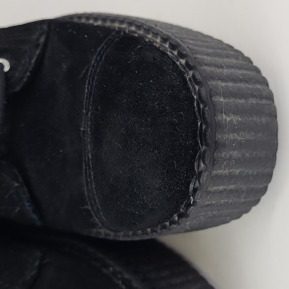 T.U.K Black Suede Viva Mondo Boots Size 8 / EU 39 - Picture 3 of 12